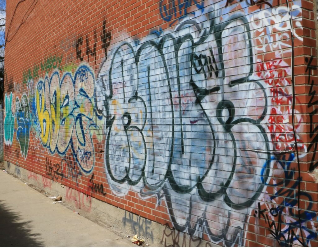 The most common form of mischief involves the use of graffiti