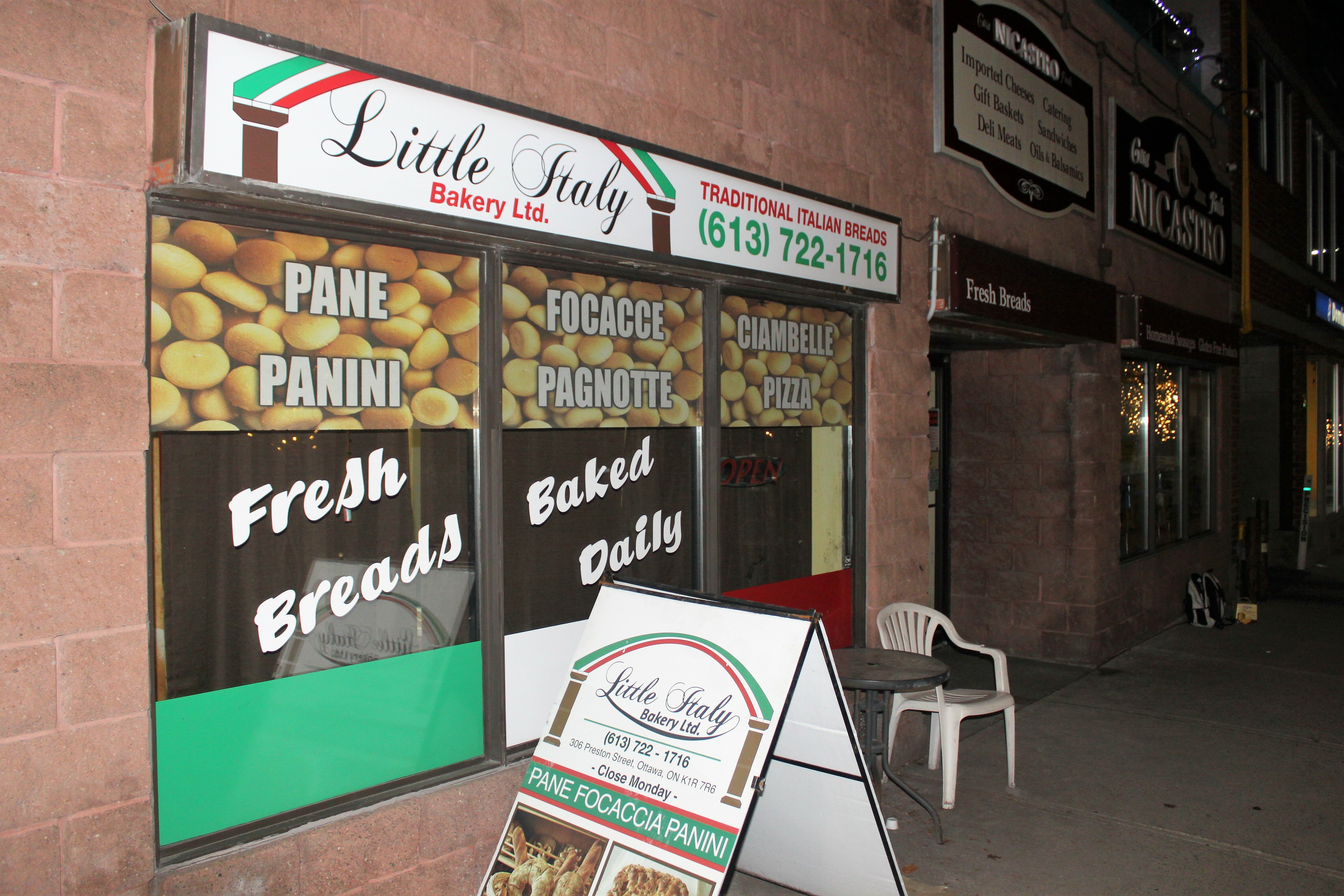 Many have walked through the doors of Little Italy Bakery, including health and food inspectors that often flag the business as being in violation. Source: Peter Rukavina